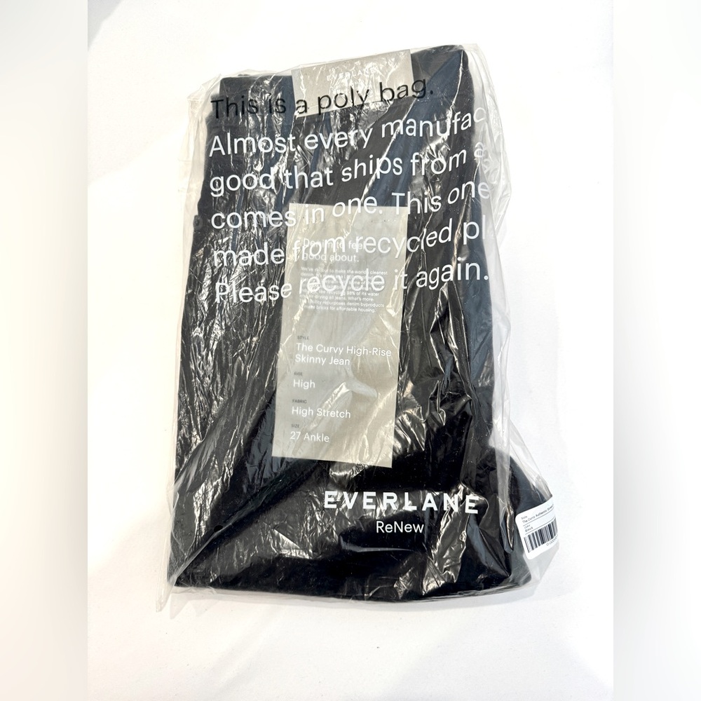 NWT Everlane The Curvy Authentic Stretch High-Rise Skinny Jean 27 Ankle